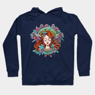 Cute Fairy Mother Art Deco Sweet Watercolour Hoodie